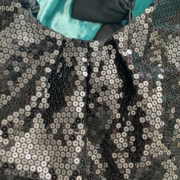 POLECI size 4 black sequined cocktail dress with bows in excellent condition - Picture 9 of 9